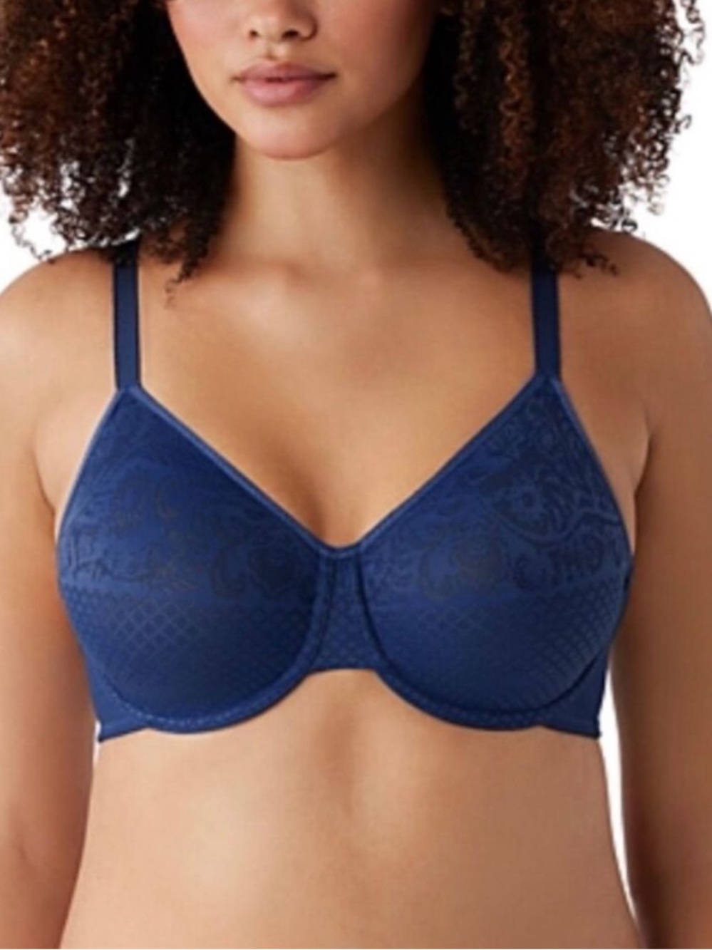 Wacoal Visual Effects Minimizer Bra In Royal Blue Size 44D NWT